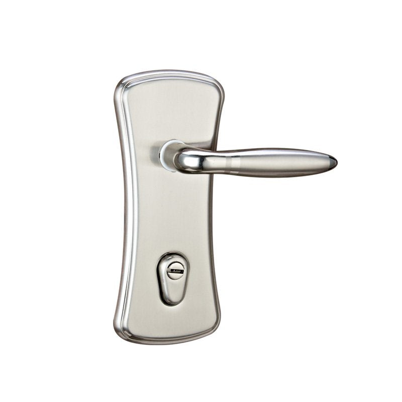 A door handle made of stainless steel
