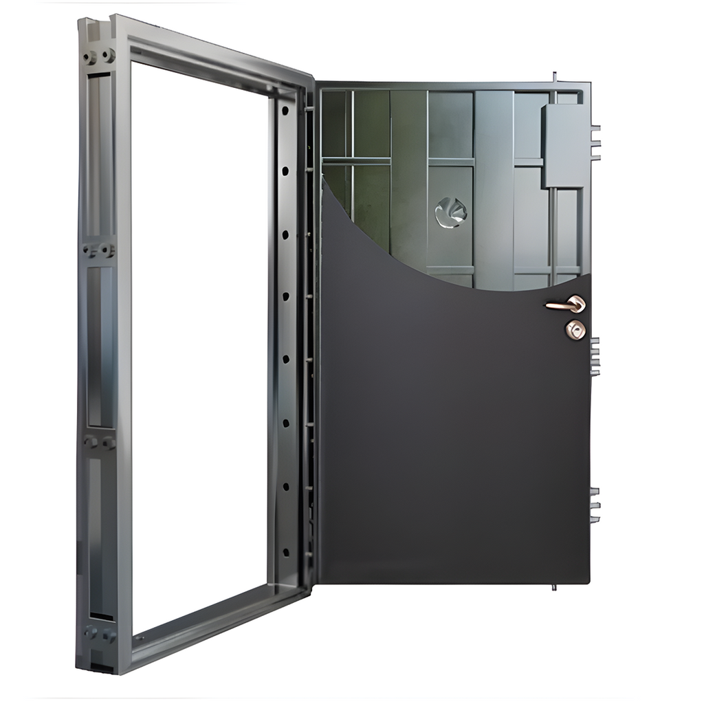 Reinforced door resistant to intrusion