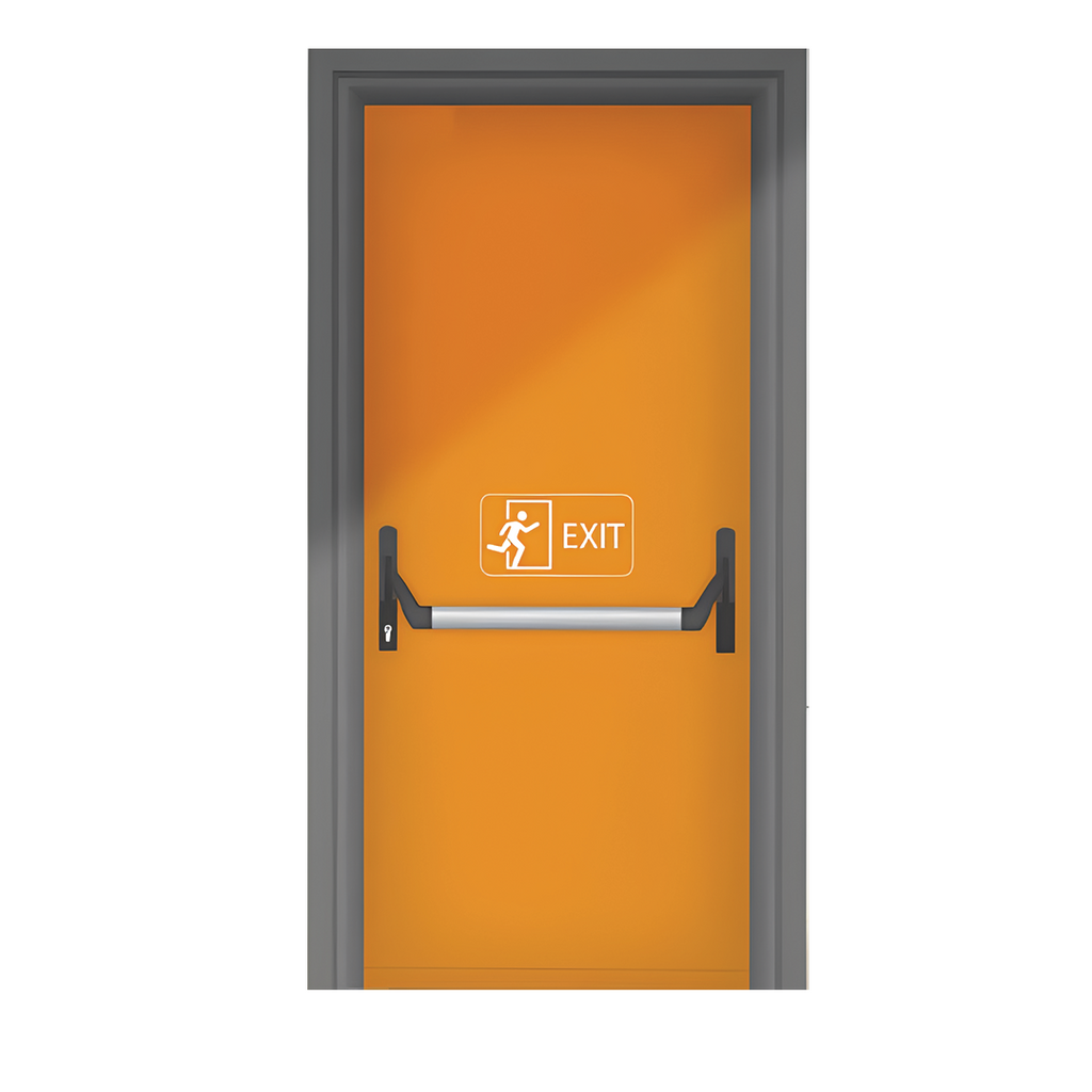 Fire-resistant door emergency exit